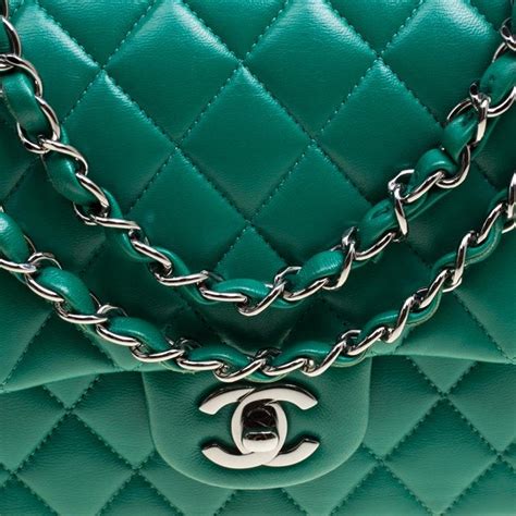 dark green chanel bag